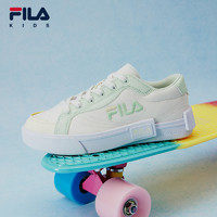 FILA 斐乐 KIDS斐乐童鞋儿童帆布鞋2023夏季新款男女童板鞋休闲小白鞋