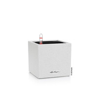 Lechuza 德国进口Lechuza自动灌溉树脂桌面开学创意简约储水小号懒人花盆水晶白色