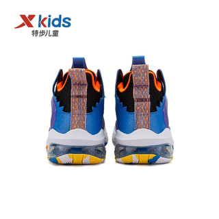 特步（XTEP）龙耀特步儿童2023春秋科技篮球鞋中大童运动鞋童鞋 黑/北京蓝 36码