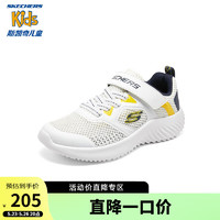 Skechers斯凯奇透气网面童鞋春季轻便男童运动鞋休闲小白鞋405233L