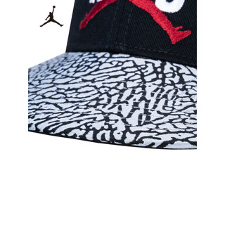 NIKE AIR JORDAN 耐克儿童鸭舌帽男女童帽子2023新款儿童可调节棒球帽 正黑色 8/20(56cm)