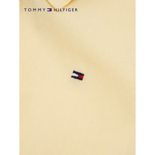 TOMMY HILFIGER23新款春夏童装女纯棉休闲简约小绣标衬衫连衣裙KG0KG07295 米黄色ZHO 8/130cm