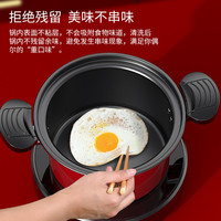 新款多功能3.5L家用不粘微压电煮锅厨房炖煮汤锅压力锅闷烧一体锅