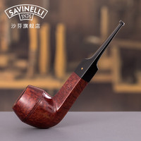 沙芬（SAVINELLI）意大利进口手工石楠木烟斗80年代一金点P269L烟斗烟具504斗包套装