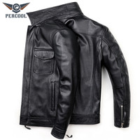 PERCOOL 男士皮衣 PC-1790 黑色 M