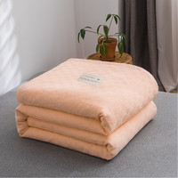 眠度 全棉毛巾被子 单人双人加厚型老式纯棉毛巾毯儿童午睡夏季空调被毛毯子 嫩粉 180x200cm（约2斤）