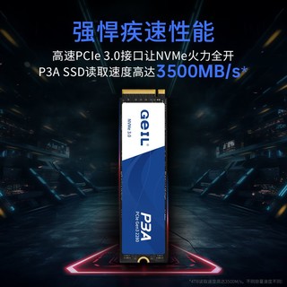 GeIL 金邦 P3A NVMe M.2固态硬盘 500GB（PCIe 3.0）