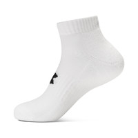 安德玛 官方UA Core男女棉柔中筒训练运动袜-3双装1361574 白色100 L