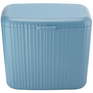利快 垃圾桶意大利进口带盖可挂式厨房挂壁垃圾桶 蓝色