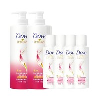 88VIP：Dove 多芬 氨基酸日常滋养 洗发水 700g*2+护发素 100g*4+赠 多芬滋养洗发乳 200g