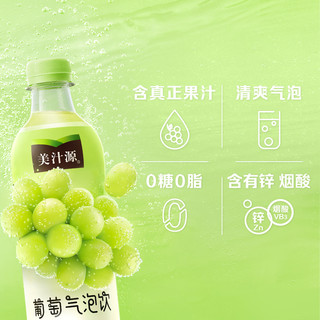 美汁源 可口可乐美汁源水果汁气泡水0糖0脂480ml*2