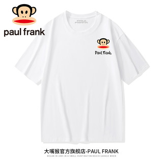 Paul Frank/大嘴猴短袖男女同款T恤夏季新款圆领潮牌纯棉情侣上衣 PFATE232G06M黑色 3XL 180/100A