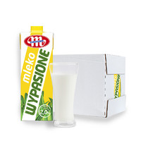 MLEKOVITA 妙可 波兰原装进口 冠军系列 2.0低脂牛奶纯牛奶 1L*6盒
