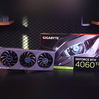 GIGABYTE 技嘉 猎鹰 GeForce RTX 4060 Ti EAGLE OC 8G 显卡 8GB 黑色