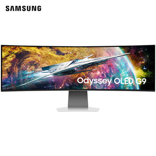 SAMSUNG 三星 S49CG954SC 49英寸 OLED 曲面 FreeSync 显示器（5120×1440、240Hz、99%sRGB、HDR400）