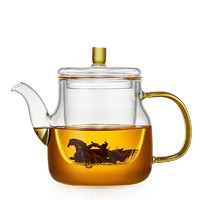 美斯尼 茶壶玻璃泡茶壶耐热玻璃泡茶器带过滤功夫茶具 泡茶壶 600mL