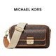 百亿补贴：MICHAEL KORS 迈克·科尔斯 Bradshaw系列 中号老花斜挎包 32F1G2BC2B