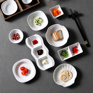佳驰（JIACHI）佳驰密胺菜碟商用仿瓷5.5英寸盛菜碟子食堂餐具1个装10个起售