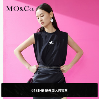 MO&Co. 摩安珂 女士圆领无袖T恤 MBB2TEE015