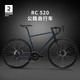 DECATHLON 迪卡侬 RC520碳纤维前叉碟刹弯把竞速禧玛诺超快铝公路自行车OVB1 深藏青色 S