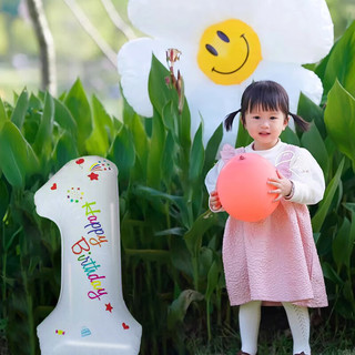 宫薰数字气球生日派对场景布置装饰气球惊喜送女孩周年纪念宝宝周岁1