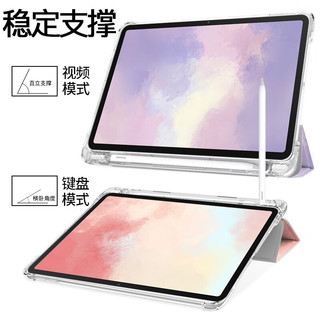 zoyu 适用华为MatePad11保护套带笔槽2023新款平板11英寸三折透明软壳简约彩绘水彩 海底 MatePad11