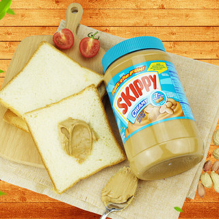 科克兰 四季宝（SKIPPY）柔滑花生酱 1.36kg 美国原装进口 拌面酱蘸料