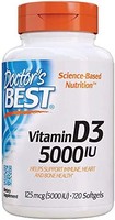 Doctor's BEST 补充剂维生素D3 5000 Iu720粒（1包）