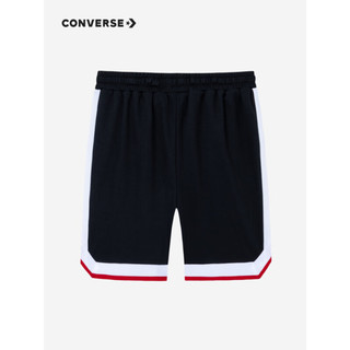 匡威（Converse）儿童装篮球短裤2023夏季新款男童女童大童宽松运动休闲五分裤 正黑色 120/56