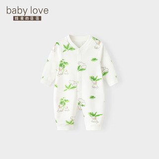 娃爱的蓓蓓（babylove）宝宝连体衣春秋季纯棉婴儿打底睡衣新生儿衣服可爱哈衣爬服 大象的旅程 80cm