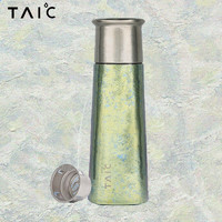 TAIC大容量焖茶保温杯纯钛杯泡茶便携水杯 TMPB-T420 莫奈·流光金