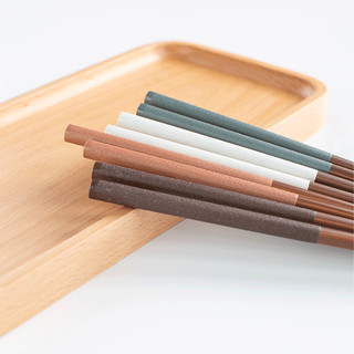 karphome日本进口sunlife家用尖头防滑筷子日式竹木筷子套装分餐一人一筷 科隆筷子（白色）1双装