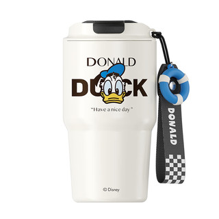 格沵（germ）迪士尼联名唐老鸭大容量保温咖啡杯便携翻盖即饮水杯车载杯子