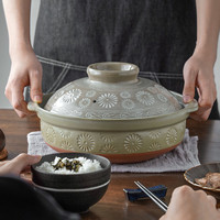 万古烧土锅 日本土锅 原装进口家用砂锅炖锅陶土