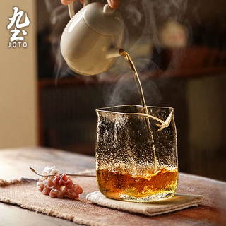 九土锤纹玻璃公道杯日式耐热方形公杯加厚匀杯茶海分茶器功夫茶具