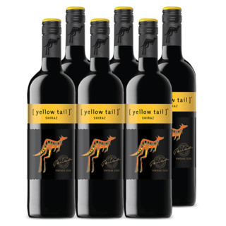 黄尾袋鼠 珍藏签名版 世界 智利西拉干型红葡萄酒 6瓶