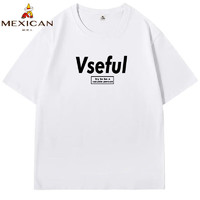 PLUS会员：Mexican 稻草人 男士短袖印花T恤