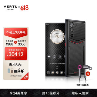 VERTU 纬图 METAVERTU 5G商务手机Web3.0安全加密通话 威图手机 碳纤维巴黎钉款