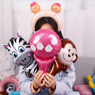 盛世泰堡气球六一儿童节装饰头饰礼物送女友生日装饰布置手持 20个装