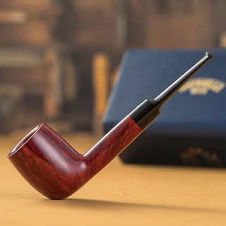 沙芬（SAVINELLI）手工石楠木9mm滤芯烟斗114套装一金点P269L烟斗+斗包男士珍藏烟斗