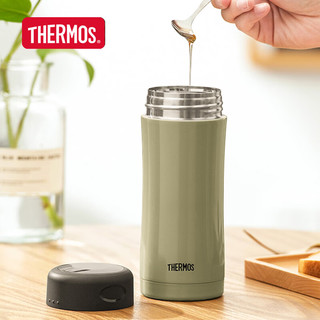 膳魔师（THERMOS）不锈钢温显杯智能测温保温杯办公泡茶高档送礼水杯TCDC-400 巧克力黑(BK)