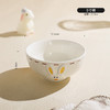 TINY HOME浮雕可爱兔子手绘陶瓷餐具套装创意家用网红盘子菜盘饭碗 5寸碗