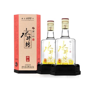 swellfun 水井坊 井台浓香高度白酒纯粮食酒52度520ml*2瓶商务宴请礼盒送礼