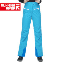 RUNNING RIVER 女式防水透气保暖修身双板专业款滑雪裤O6452新