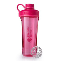 Blender Bottle 摇摇杯健身运动水杯塑料杯 大容量水壶便携带蛋白 粉色32oz