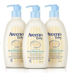 Aveeno 艾惟诺 婴儿每日倍护润肤乳宝宝霜无香型354ml*3