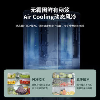 DAEWOO大宇复古双门风冷冰箱家用节能冷藏冷冻小型冷柜电冰箱171L