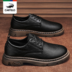 皮鞋男降价提醒本文收录在男士休闲鞋cartelo/卡帝乐鳄鱼鞋履博物馆工