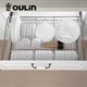 OULIN 欧琳 碳钢拉篮厨房橱柜套装 900柜体