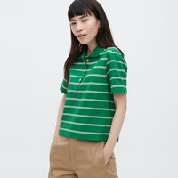 UNIQLO 优衣库 女士休闲条纹短POLO衫 459199